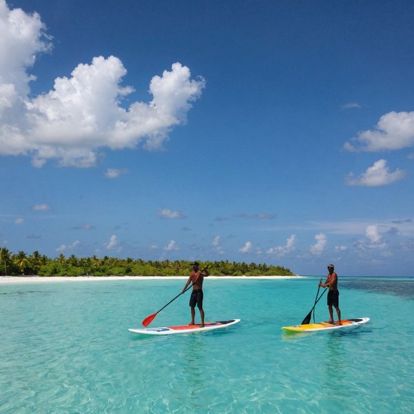 Où pratiquer le stand-up paddle dans les lagons des Maldives : sites et saisons ?