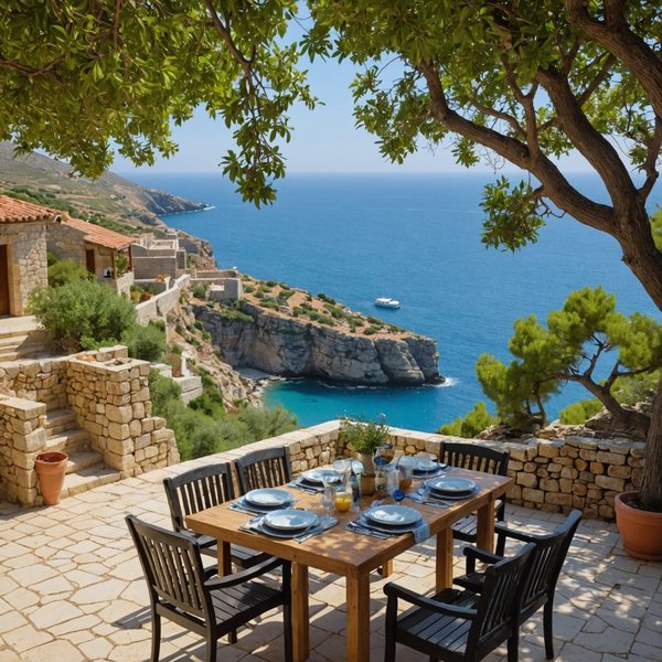 Quels sont les avantages de louer une maison de vacances en Crète avec des cours de cuisine et des excursions en mer?