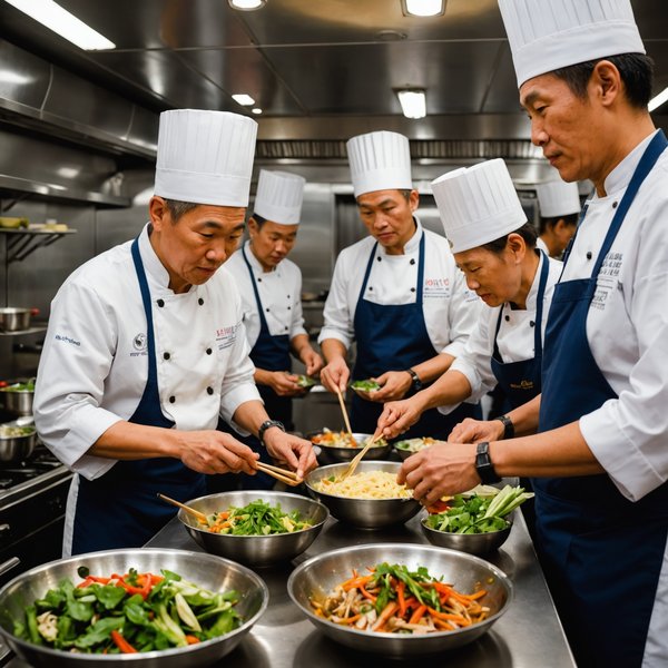 Quelles croisières offrent des ateliers de cuisine asiatique en mer de Chine?